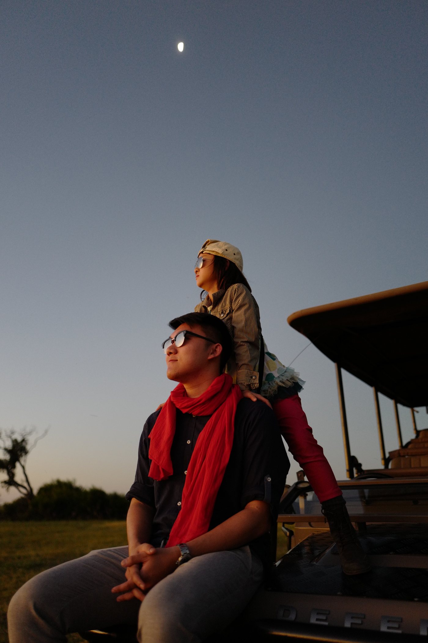 Freshtour founder on safari at dusk
