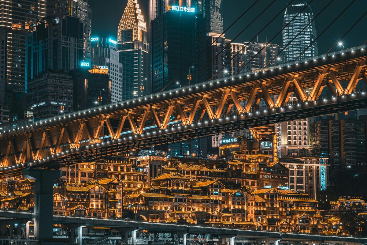 Chongqing cityscape at night