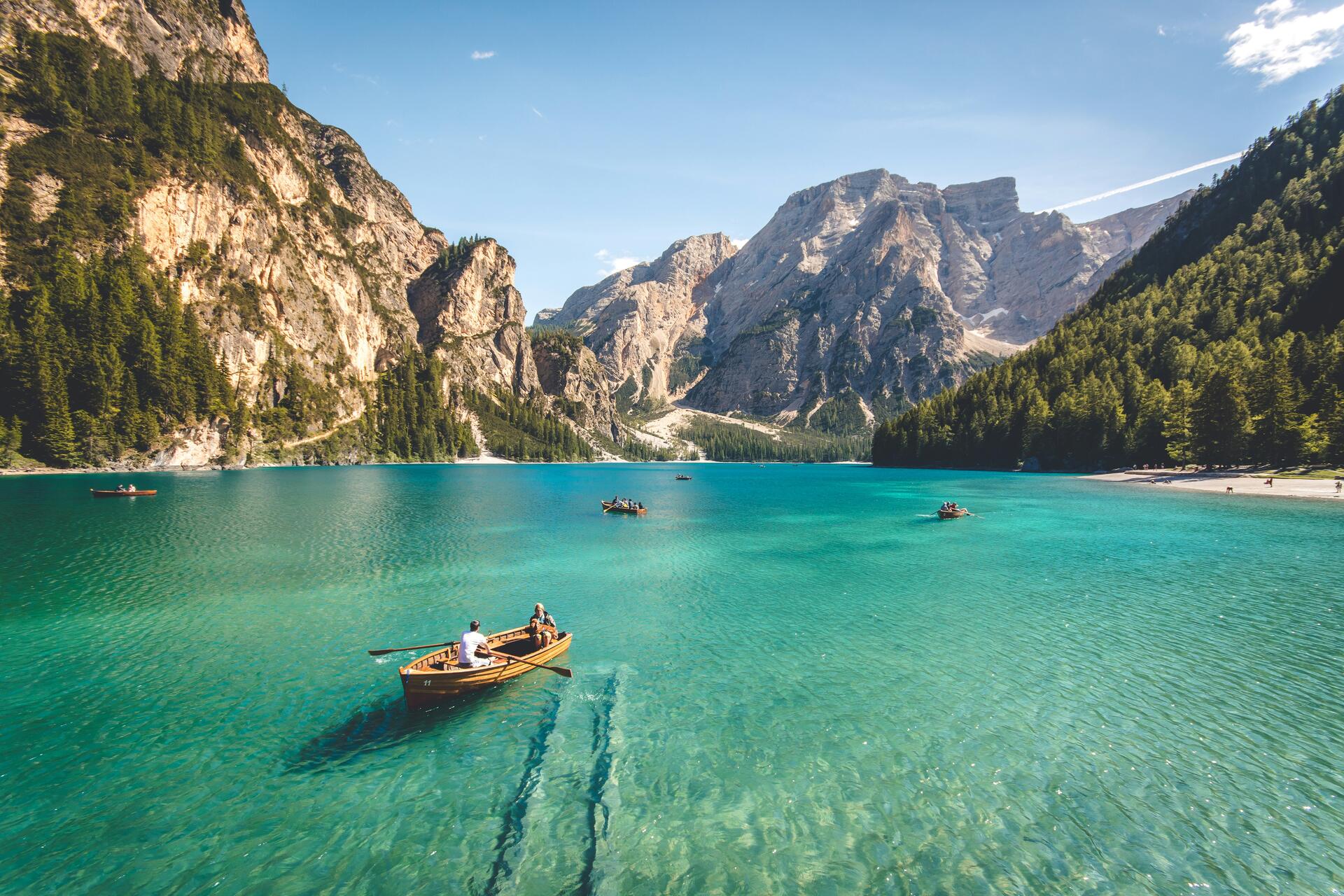 Scenic mountain lake