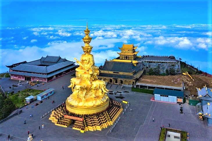 Mount Emei Golden Summit in Sichuan